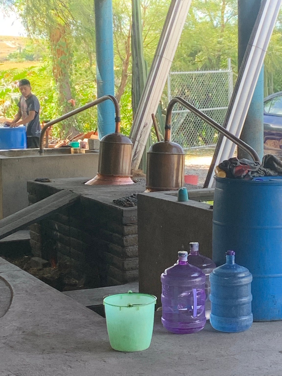 Alambiques en el palenque
